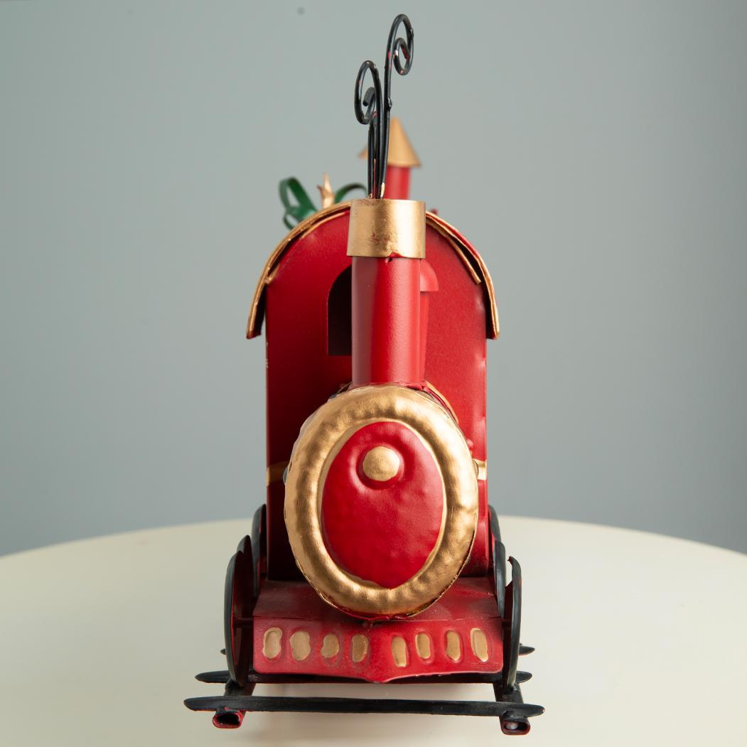 ブリキ製のトレイン 大きなクリスマス列車 　長さ67cm