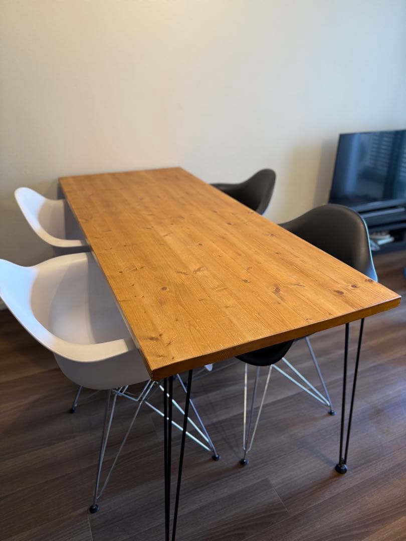 LOWYA 木目調ダイニングテーブル 160*70*75cm