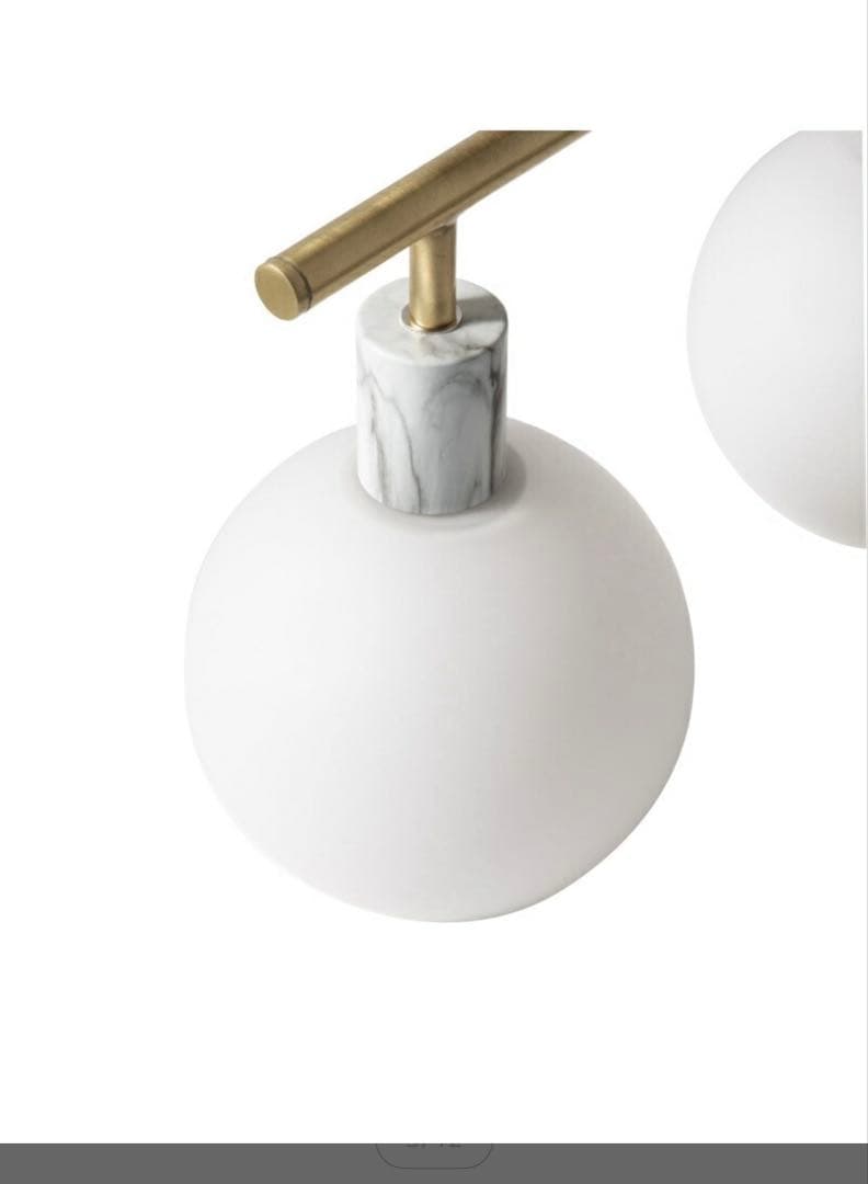 Francfrancフランフラン　マーブルヴェール シーリングランプ※電球なし