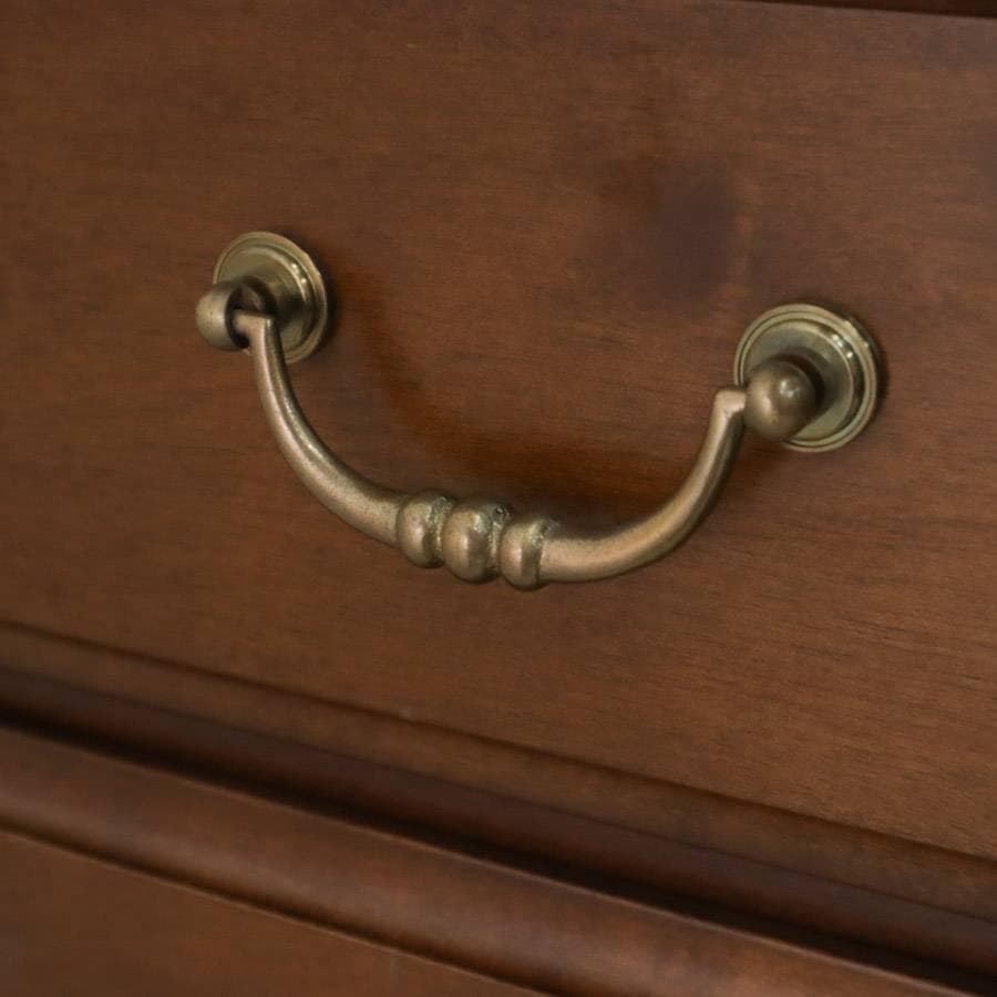 値下府中家具 整理箪笥 5段 ワイドチェスト クラシック調 府中家具工業協同組合