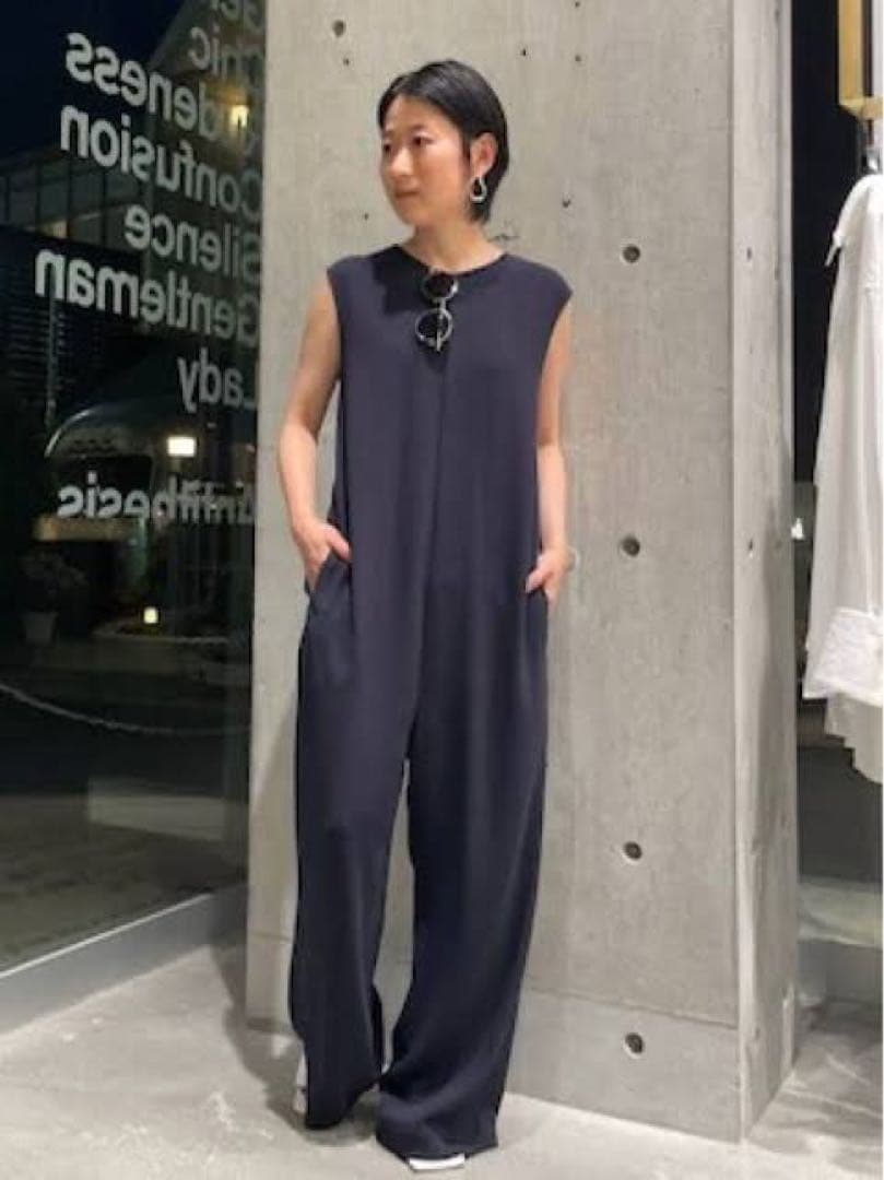 売り切り価格❗️カオス♡エクサバックサテン オールインワン♡ネイビー♡状態良し