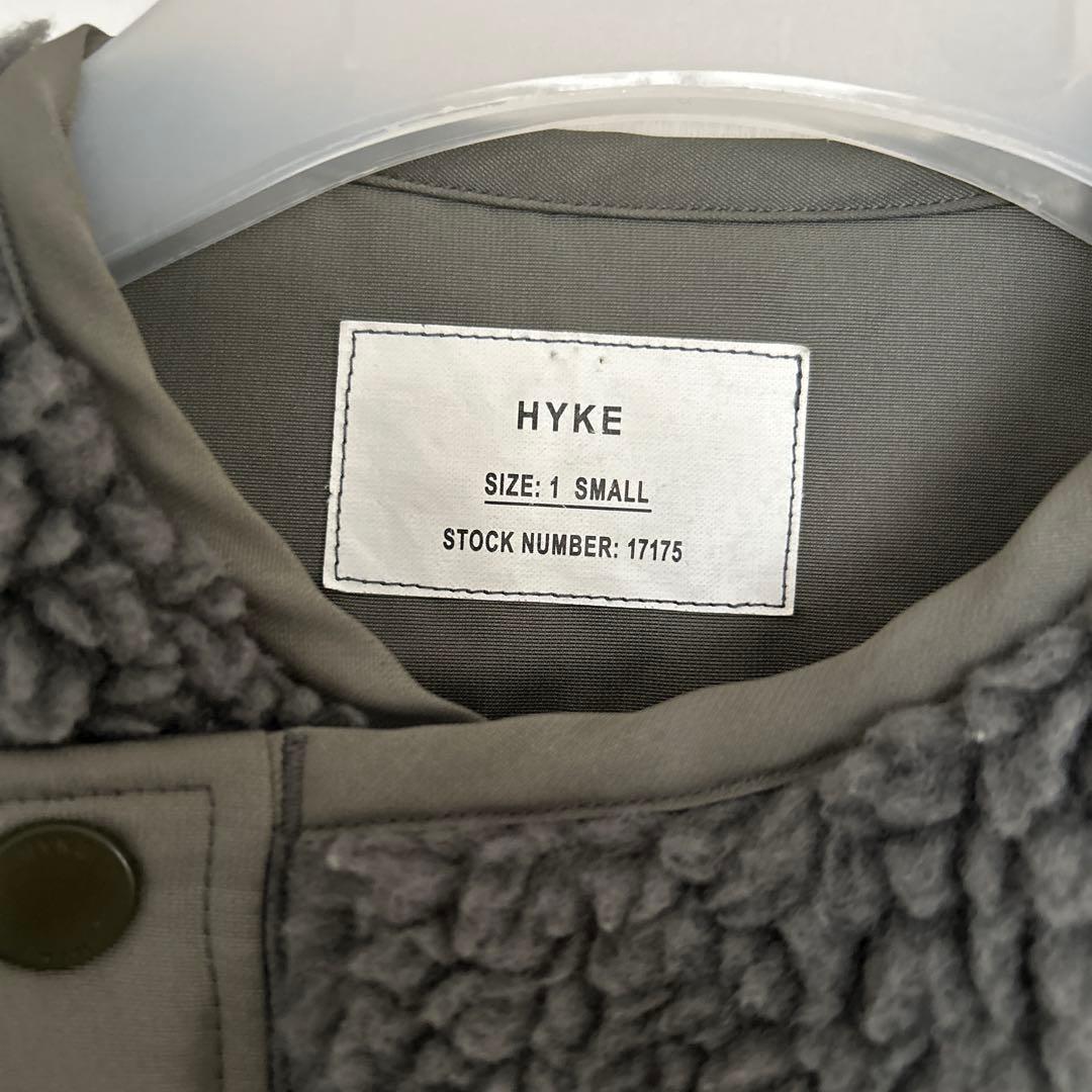 celinne美品⭐︎HYKE ボアロングコート グレー サイズ1