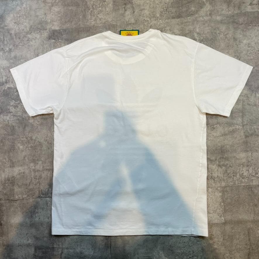 GUCCI × adidas コラボ Tシャツ ロゴ プリント ホワイト