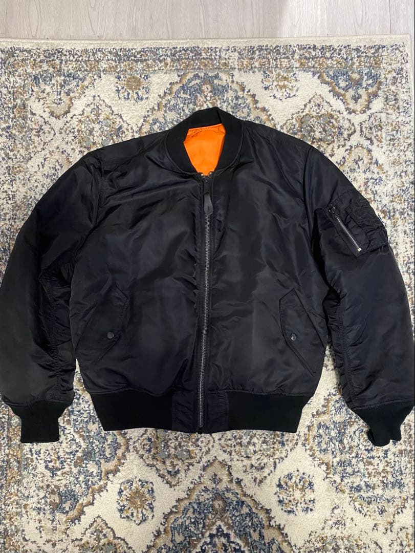 ALPHA INDUSTRIES MA-1 USスペック 2000 ブラック L