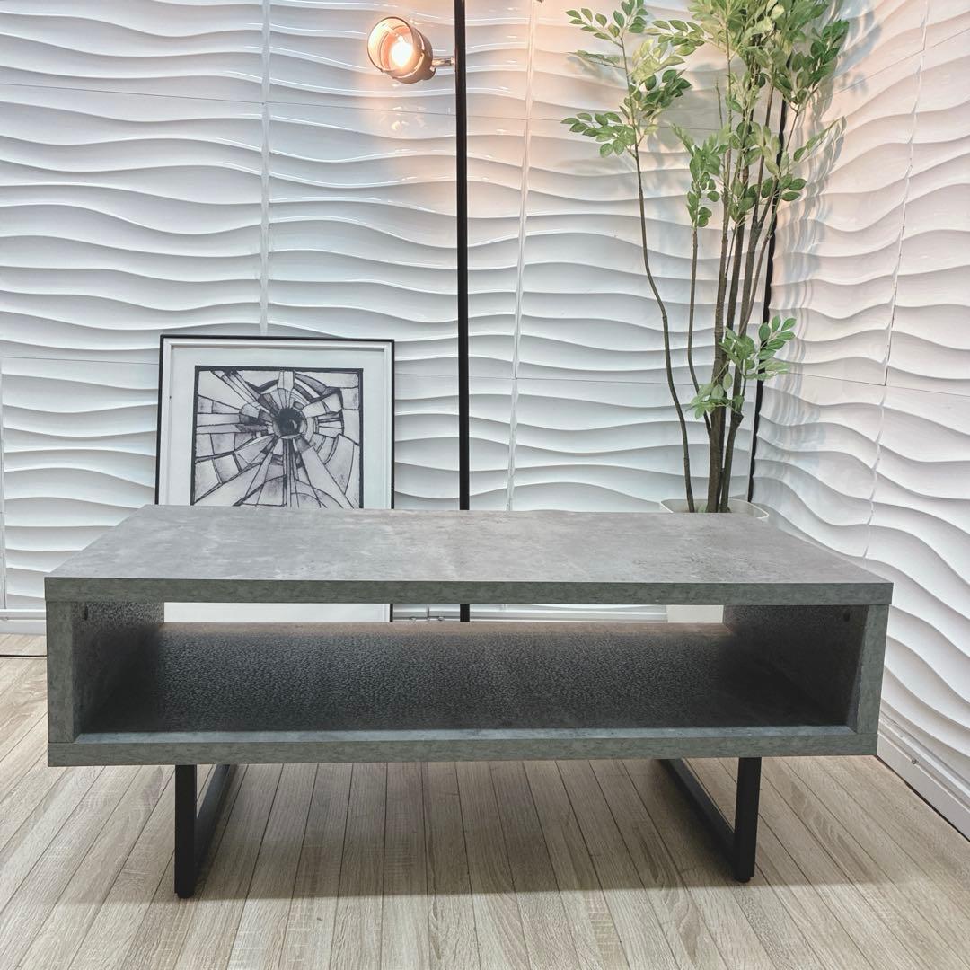 ◇大阪府 神戸市 配達料無料！◇ローテーブル◇センターテーブル◇コンクリート調◇