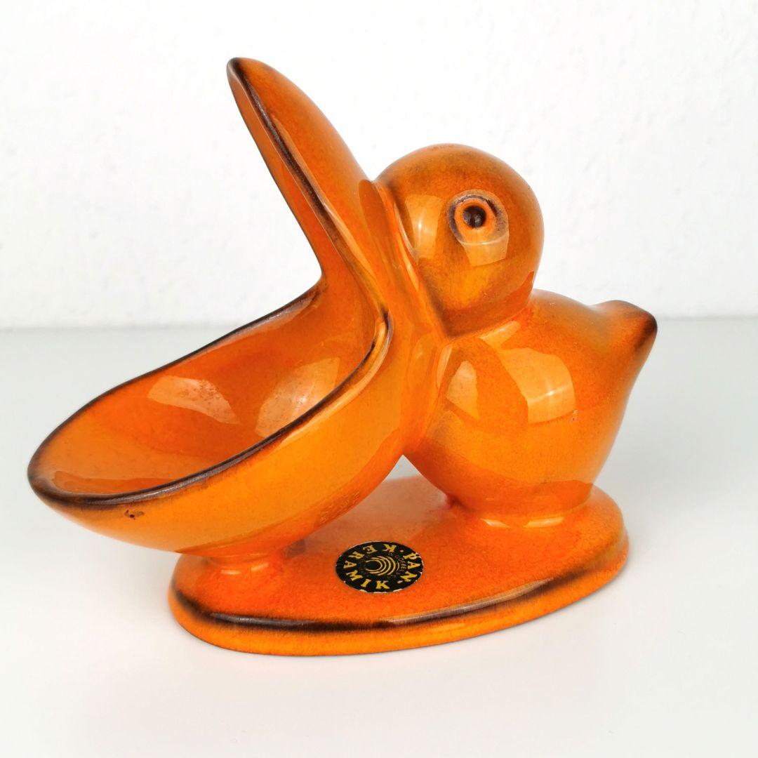 【西ドイツ製 Fatlava 】PAN KERAMIK ペリカン オレンジ