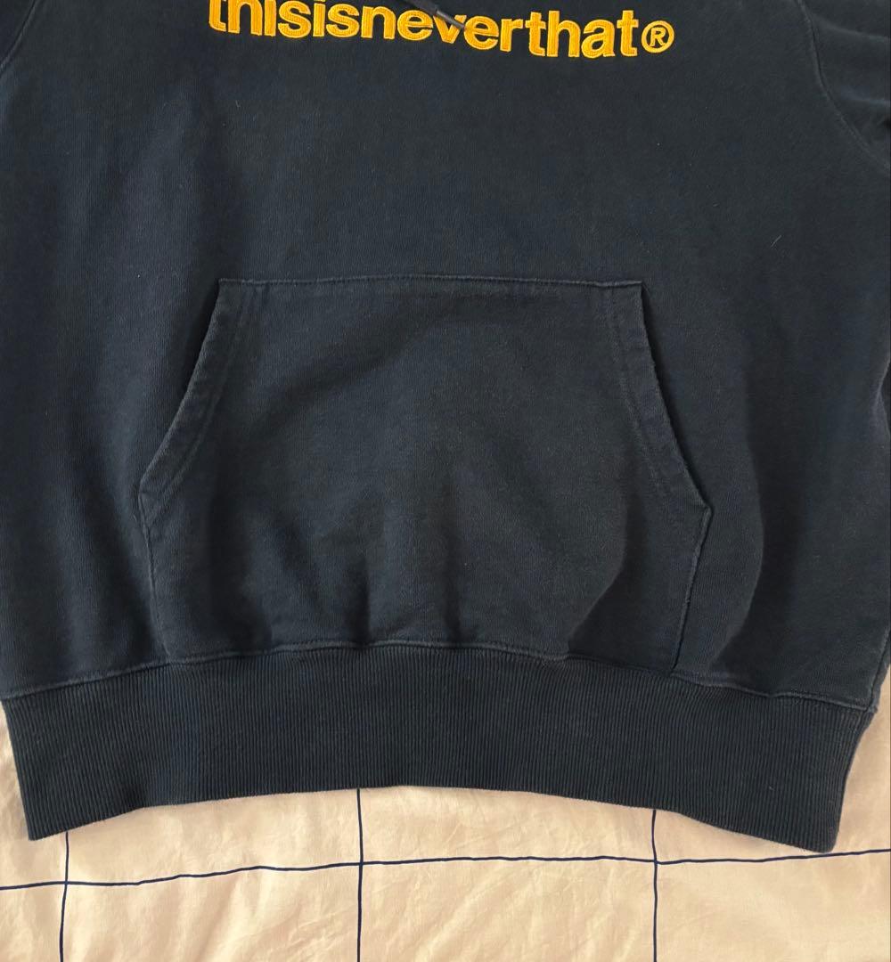 【ももたろ】thisisneverthat ネイビーパーカー S