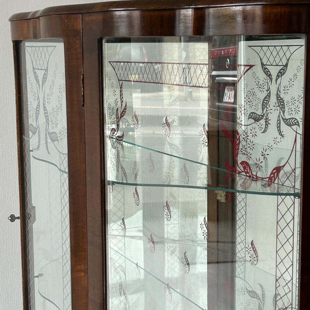 イギリス アンティーク家具 ディスプレイ キャビネット 1930年頃 773A