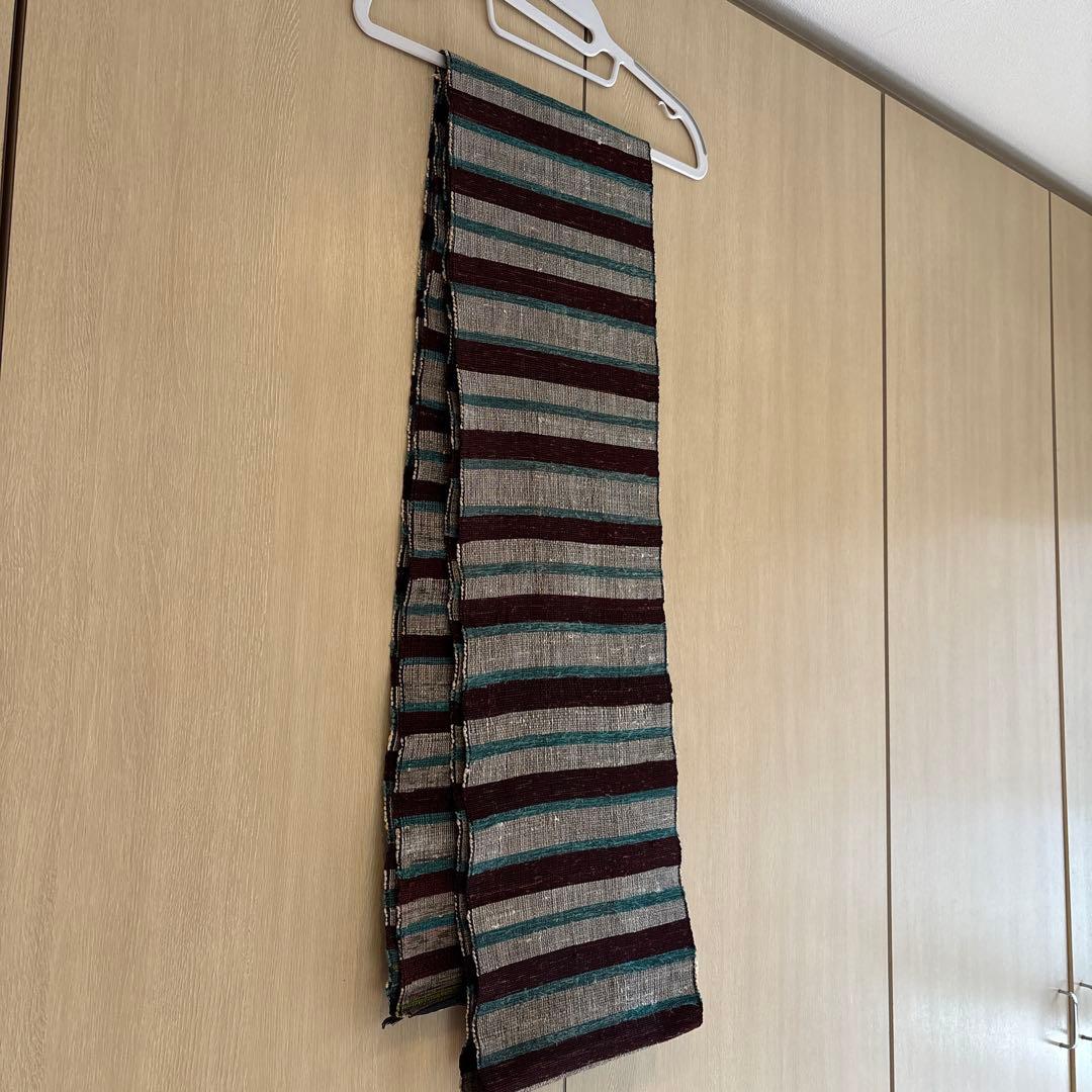 正絹紬　テーブルクロスライナー　長尺　裾未処理