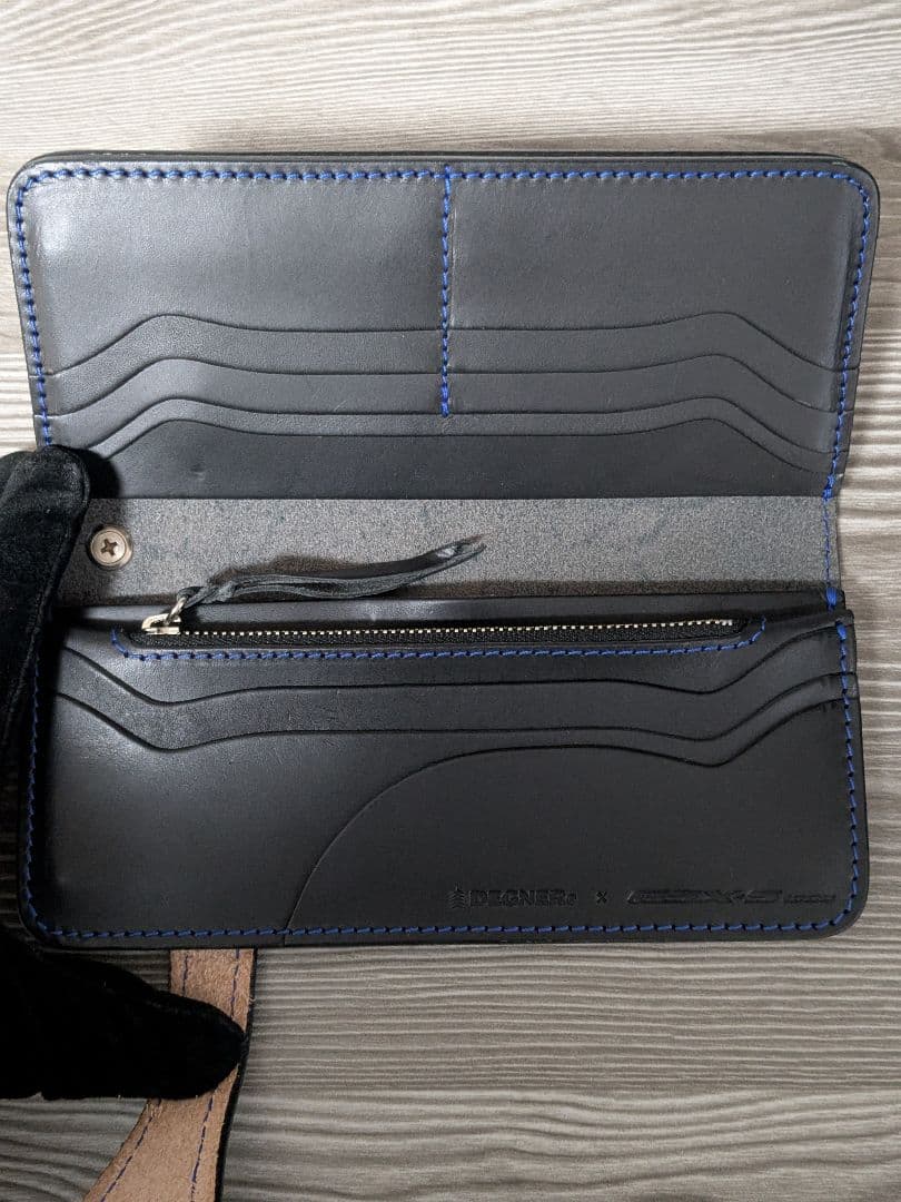 DEGNERデグナー本革長財布バイカーズウォレット　本革ベルトループチェーン