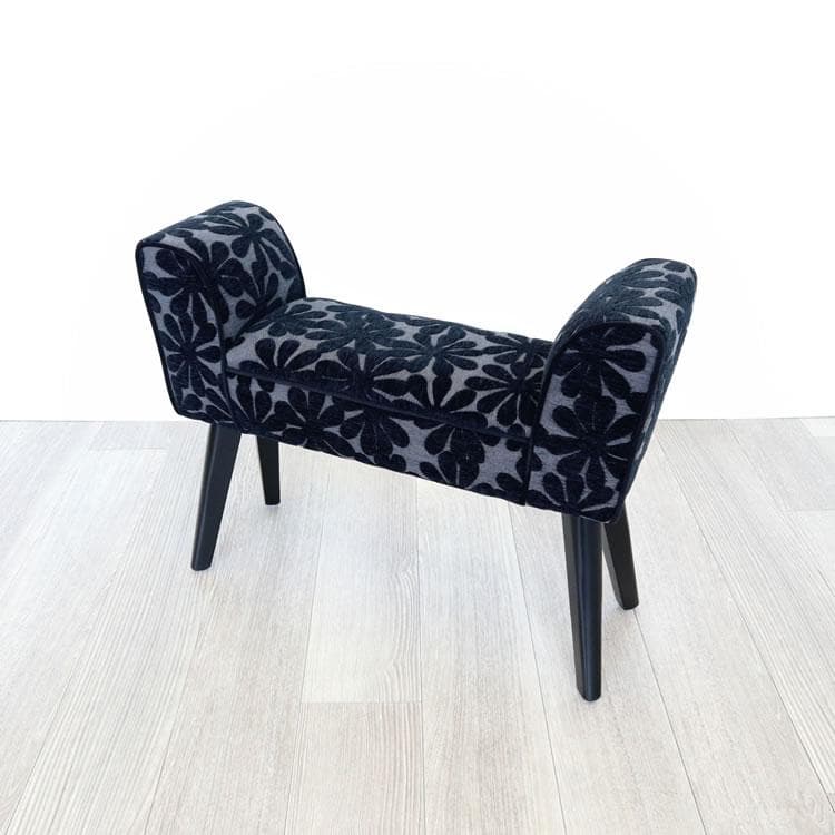 花柄スツール スリムタイプ 小型 奥行20cm