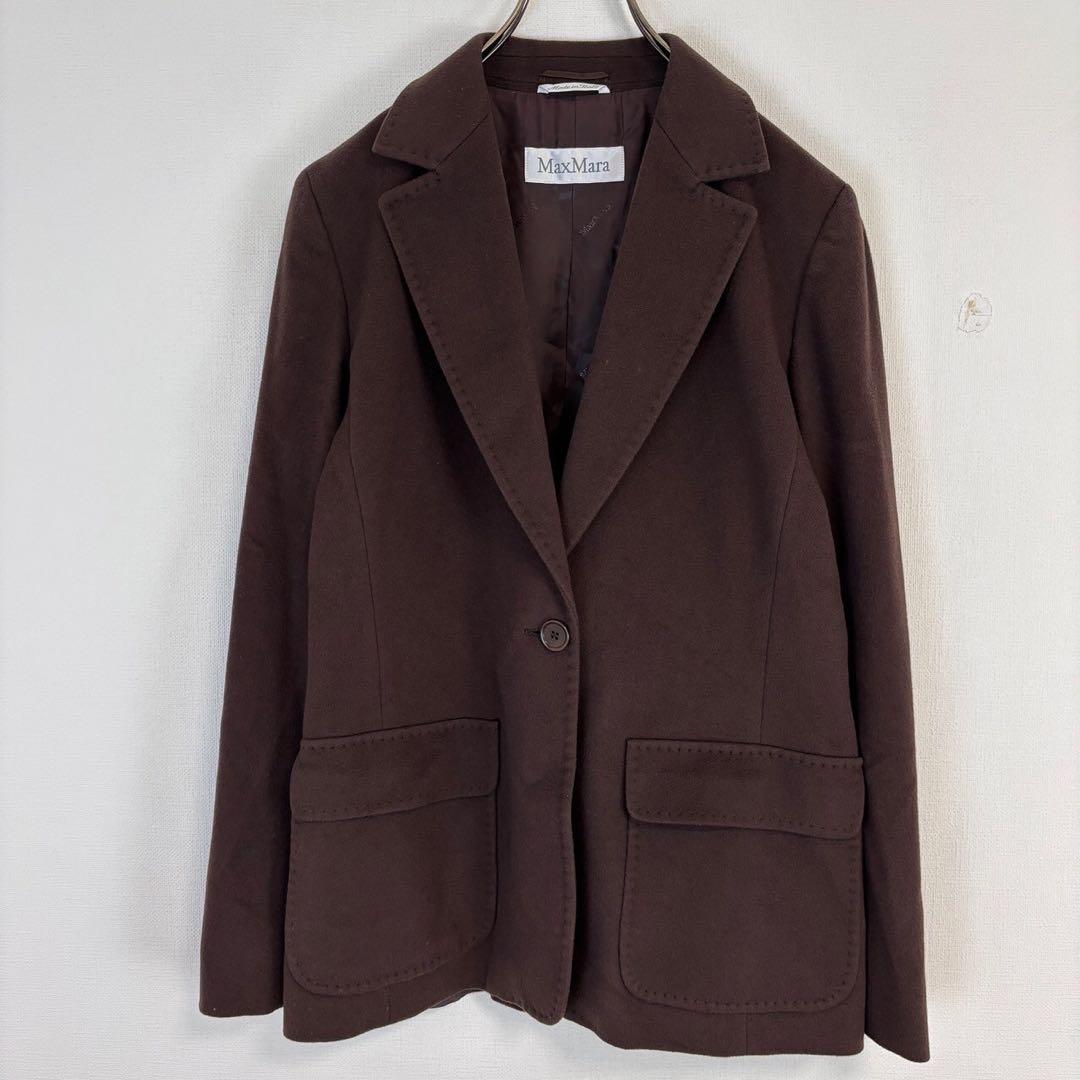 ♦︎マックスマーラ【XL】白タグ パンツスーツセット テーラードジャケット