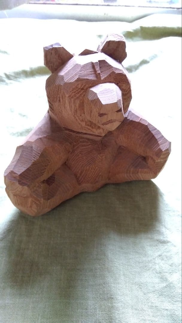 木彫り熊　佐藤憲治　けんちゃん熊