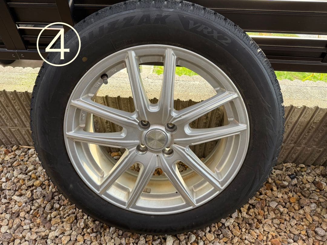 ブリジストンVRX2 195/60R17 4穴タイヤ ホイール セット④