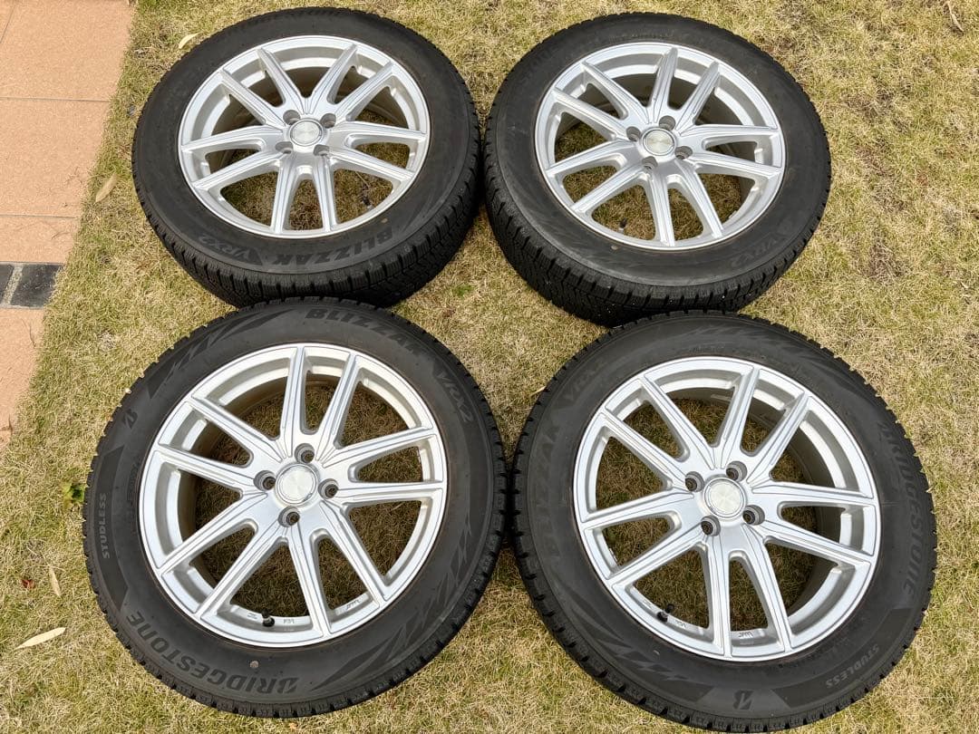 ブリジストンVRX2 195/60R17 4穴タイヤ ホイール セット④