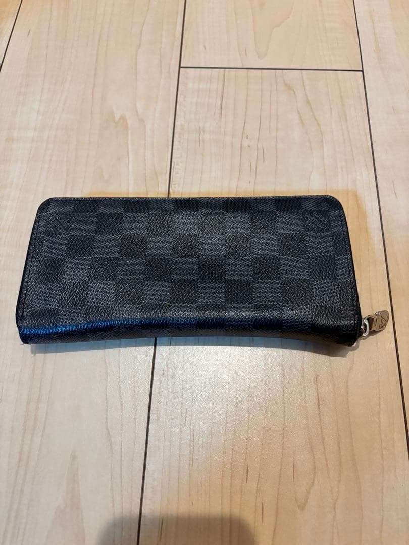 Louis Vuitton ブラック 長財布　ダミエ柄
