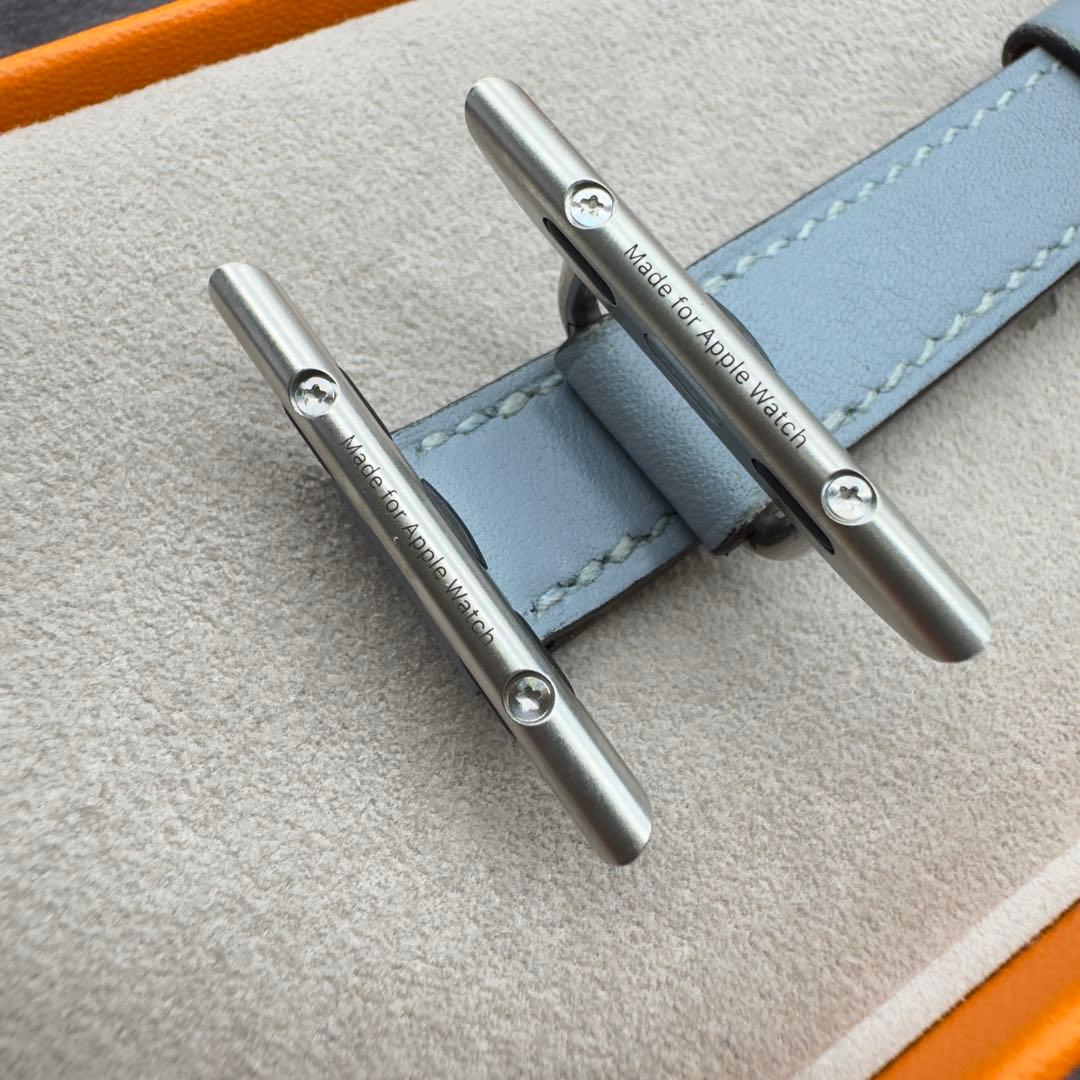 2743 Apple Watch エルメス　ブルーラン　ドゥブルトゥール　二重