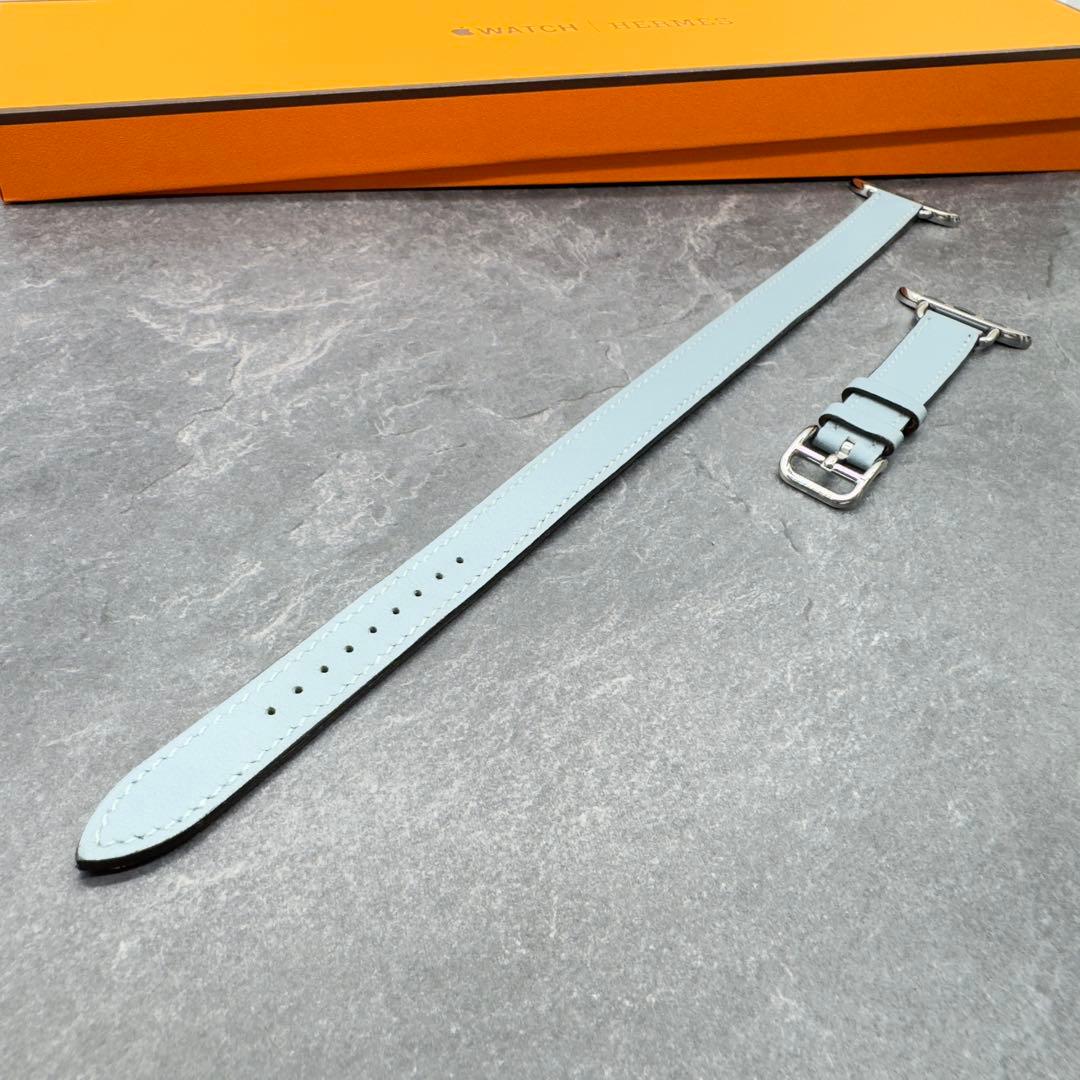 2743 Apple Watch エルメス　ブルーラン　ドゥブルトゥール　二重