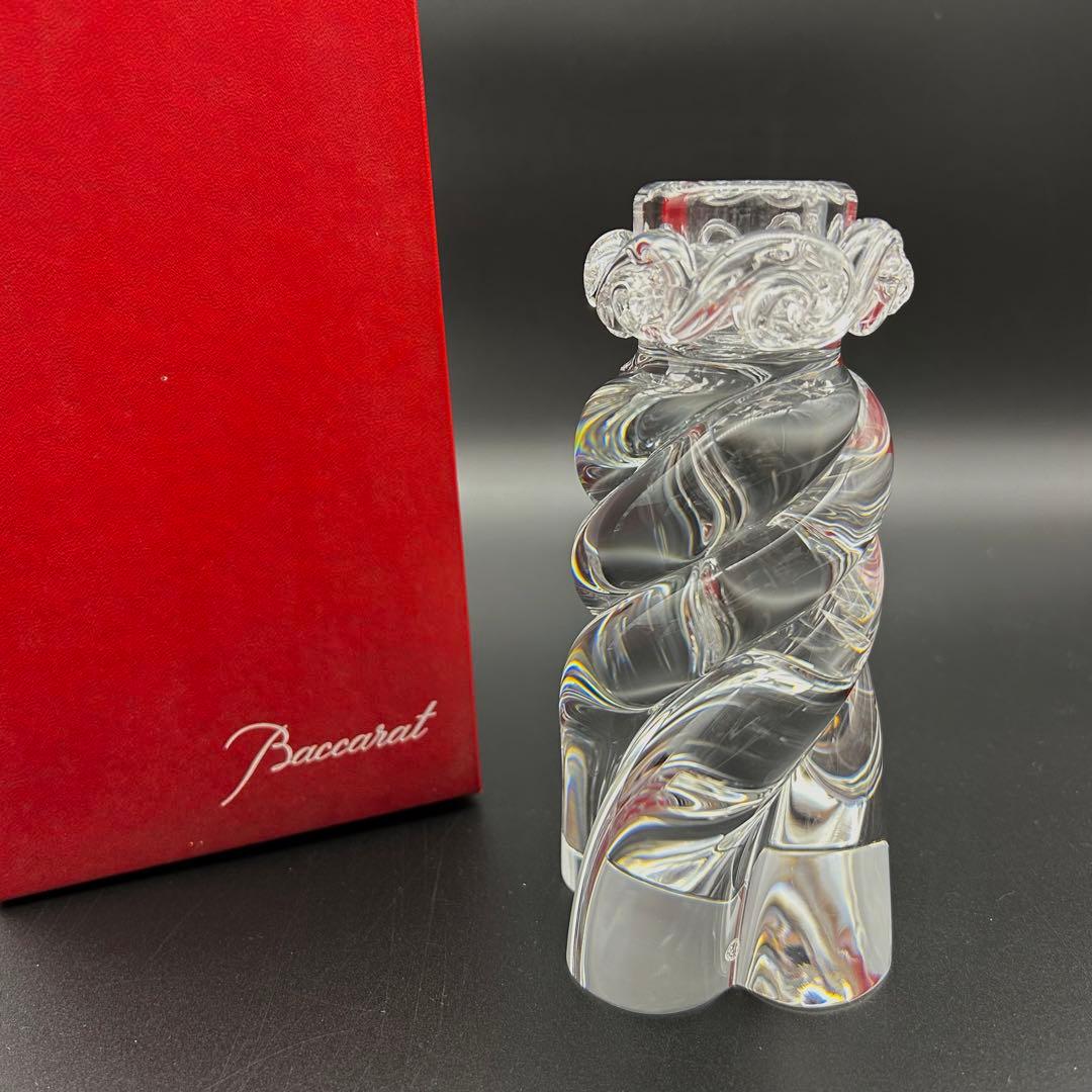 【新品・未使用品】　BACCARAT キャンドルスタンド　ロウソク　スパイラル