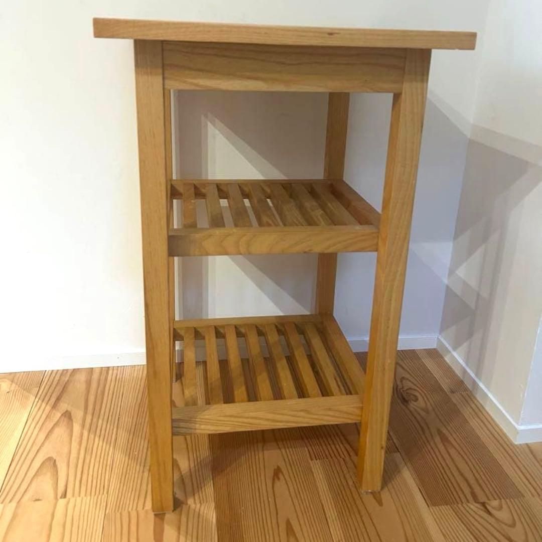 アクタス　天然木　サイドテーブル