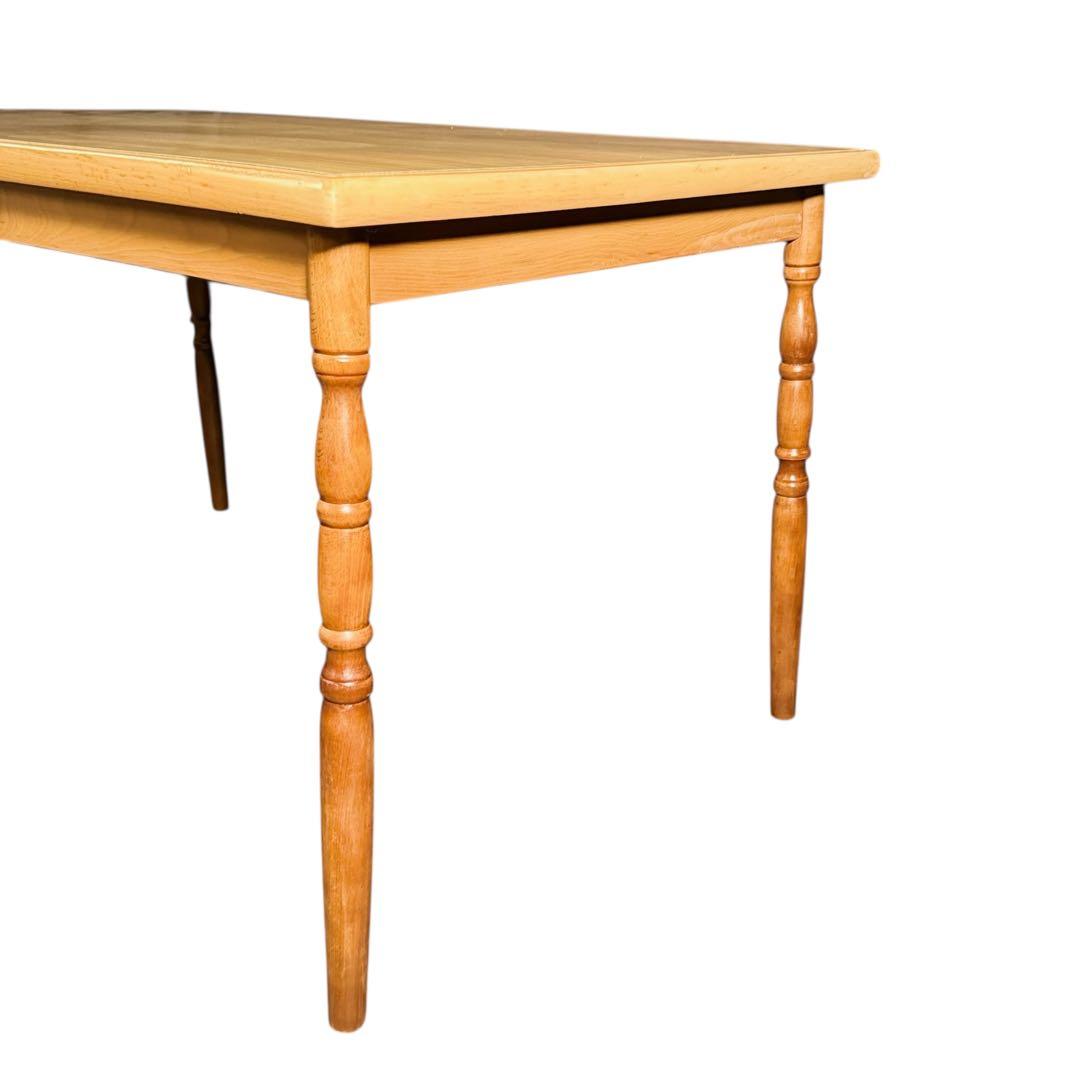 HR758 柏木工　ダイニングテーブル　バイカラー　古いスピンドルレッグ