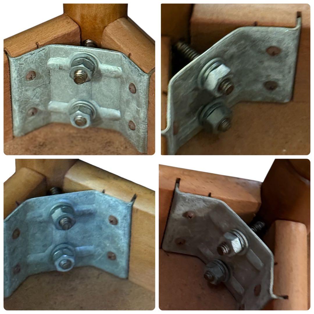 HR758 柏木工　ダイニングテーブル　バイカラー　古いスピンドルレッグ