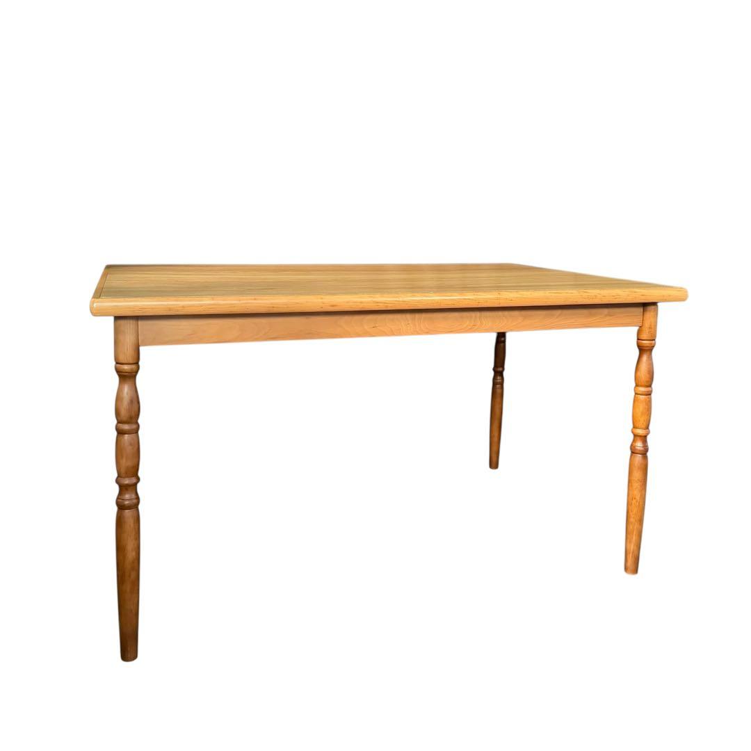 HR758 柏木工　ダイニングテーブル　バイカラー　古いスピンドルレッグ