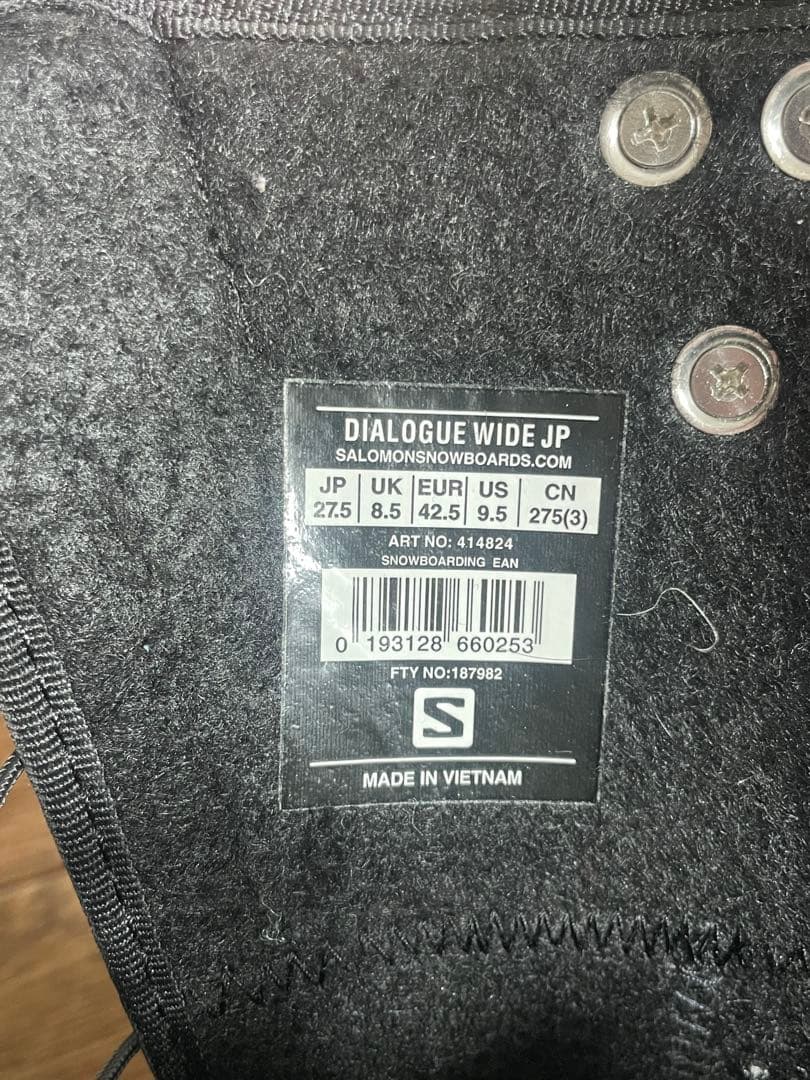 スノーボード Solomon DIALOGUE WIDE 27.5-28.0cm