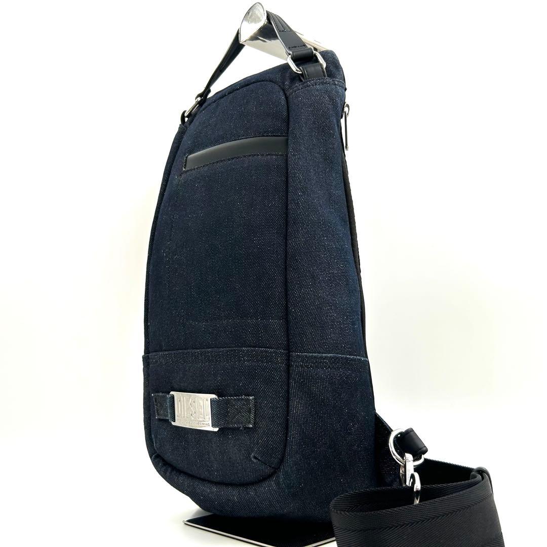極美品 ディーゼル 646 ボディバッグ デニム スリングバッグ 斜め掛け