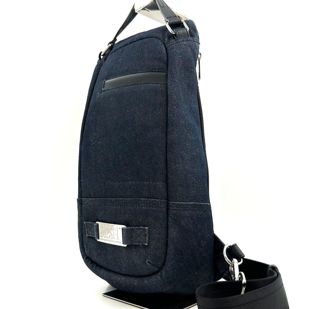 極美品 ディーゼル 646 ボディバッグ デニム スリングバッグ 斜め掛け