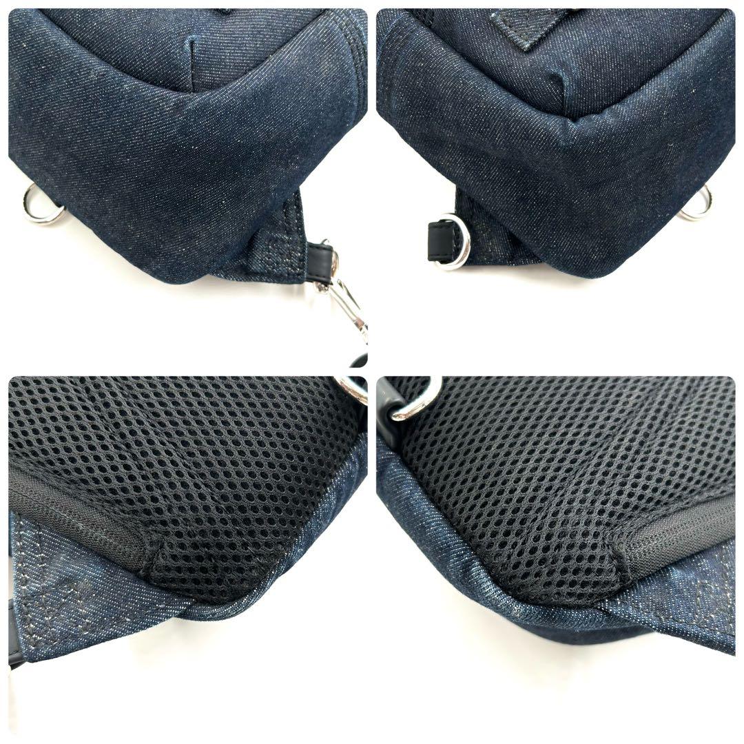 極美品 ディーゼル 646 ボディバッグ デニム スリングバッグ 斜め掛け