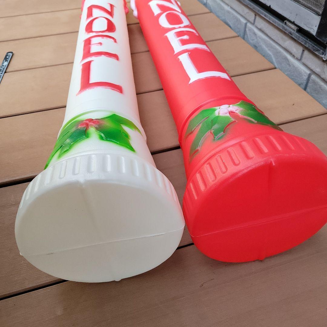 NOELデザインの電飾キャンドル　2本セット希少 クリスマス