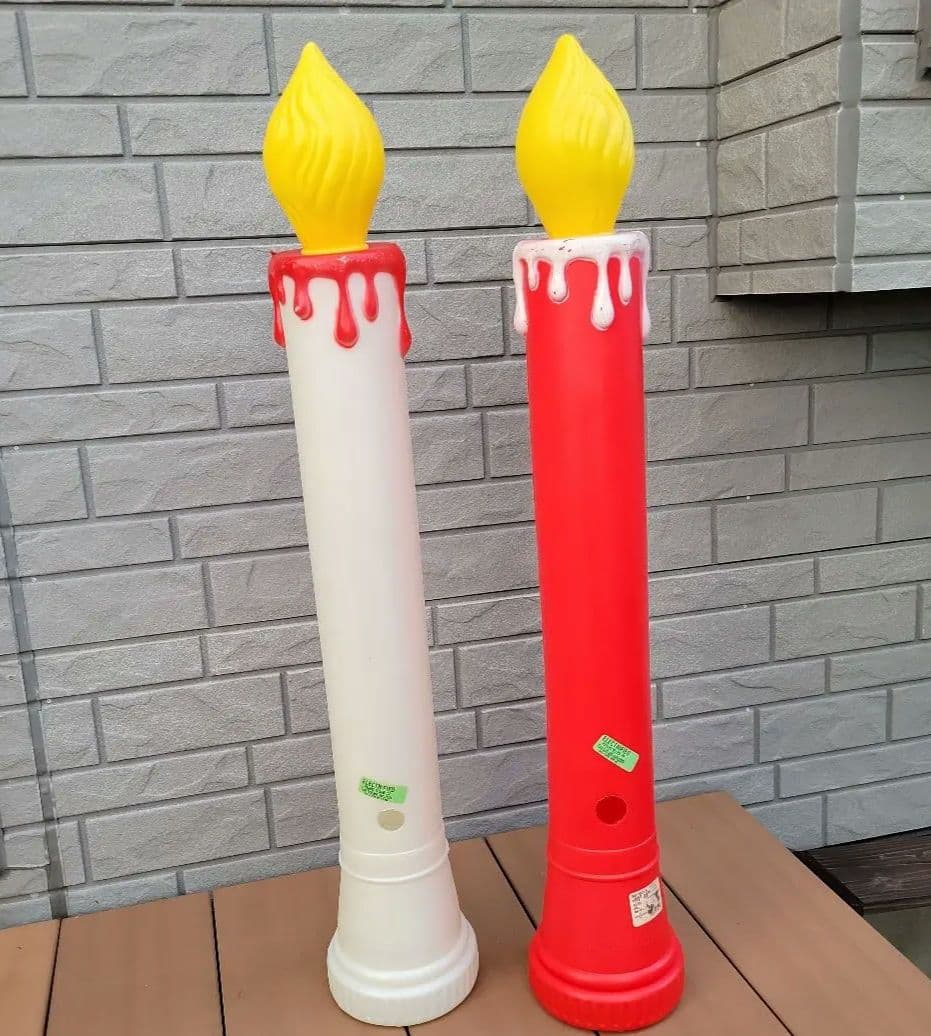 NOELデザインの電飾キャンドル　2本セット希少 クリスマス