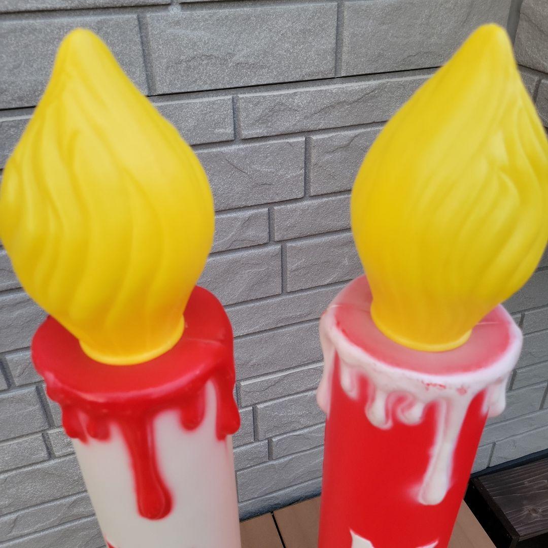 NOELデザインの電飾キャンドル　2本セット希少 クリスマス