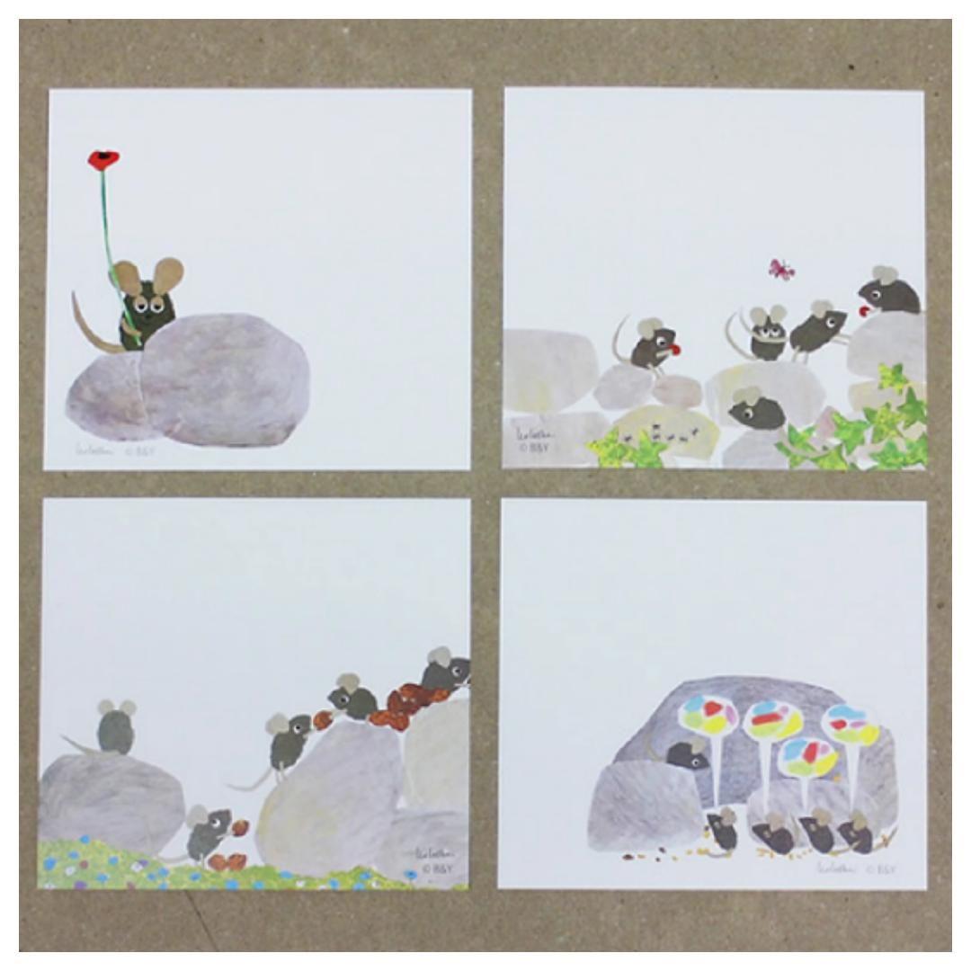 【64枚】③浅野みどり　レオ・レオニ　ブロックメモ　バラメモ　表現社　おすそ分け