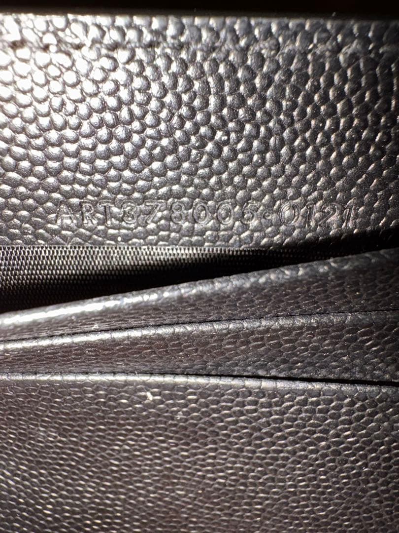 SAINT LAURENT 黒レザー マネークリップ