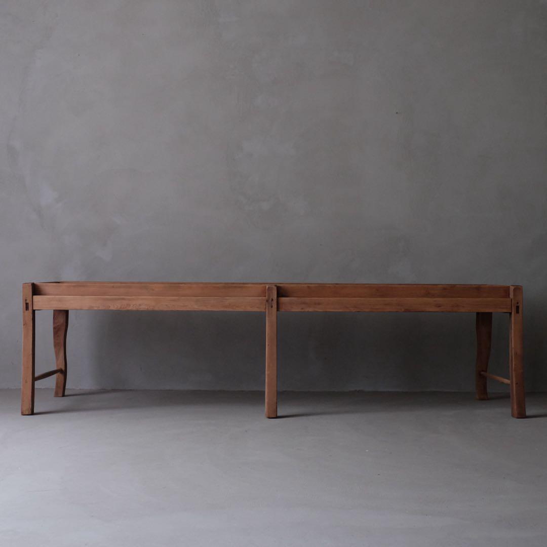 松材＋杉材 古い展示台　花台 ローボード サイドテーブル 古家具 アンティーク