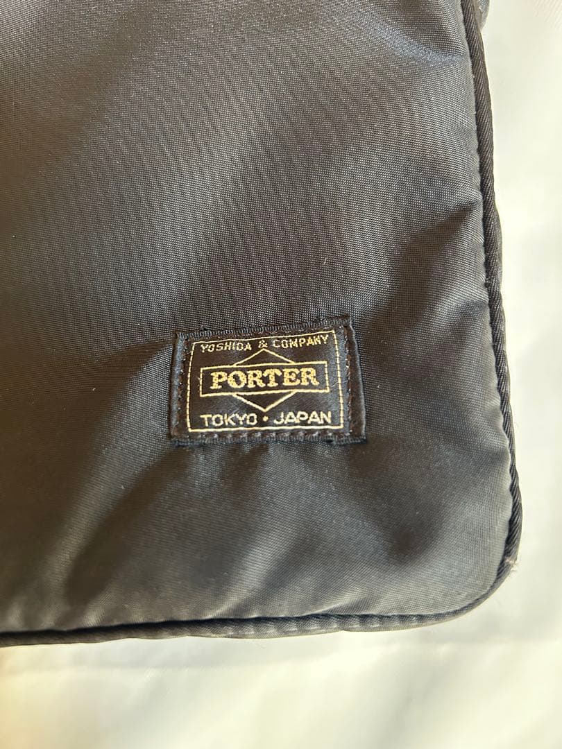 希少 ポーター トートバッグ ブラック ブラウン ナイロン