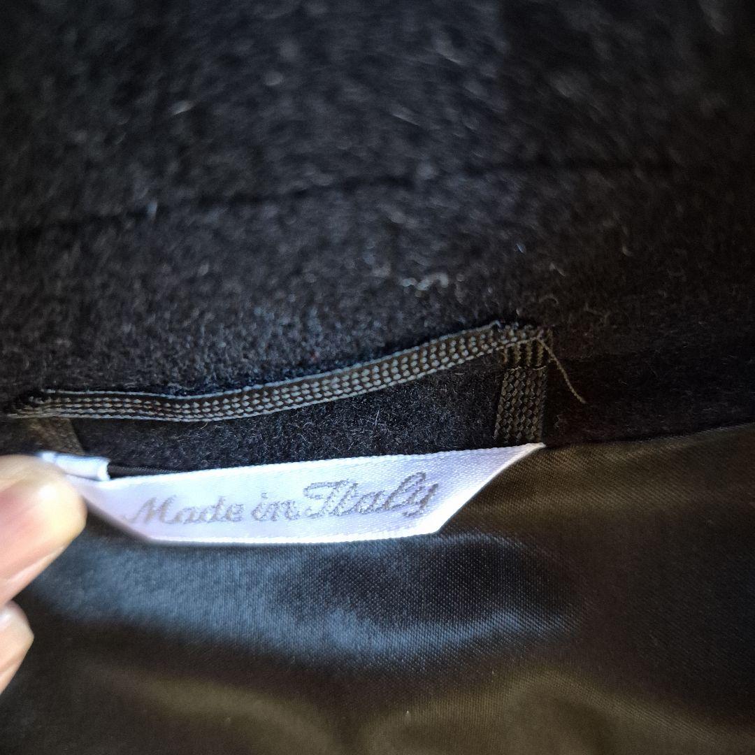 美品★MaxMara 黒チェスターコート　アンゴラ混ウール100%　イタリア製