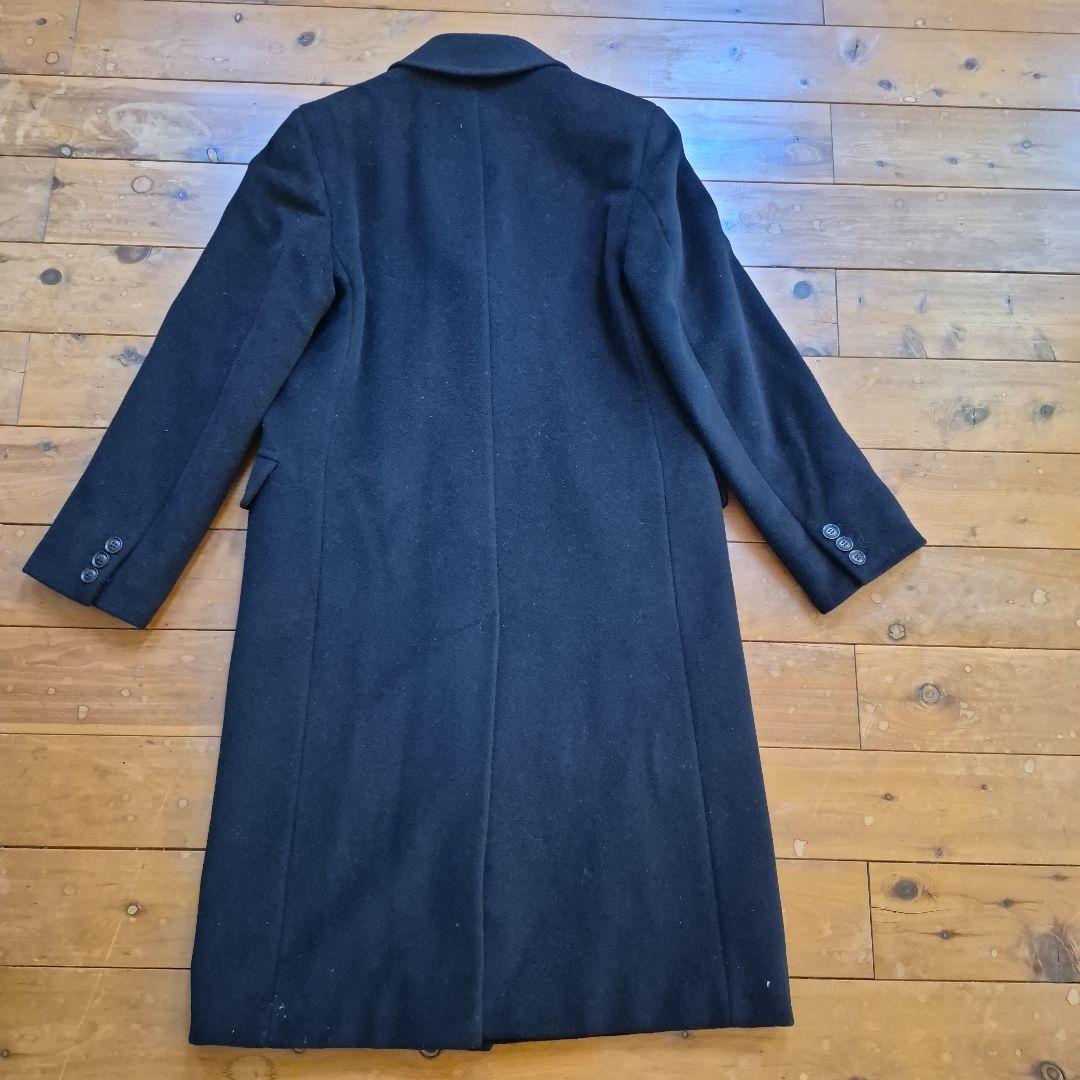 美品★MaxMara 黒チェスターコート　アンゴラ混ウール100%　イタリア製