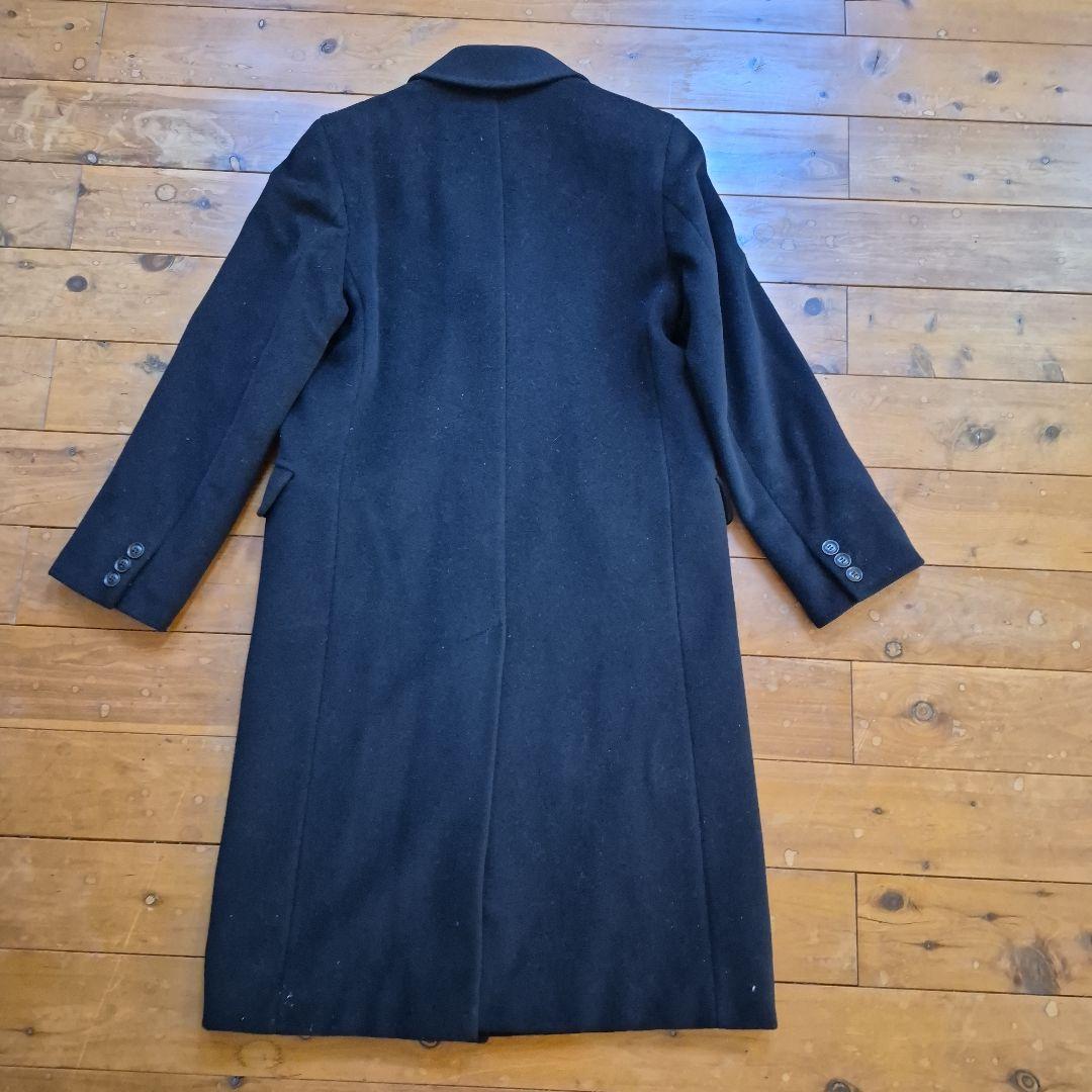 美品★MaxMara 黒チェスターコート　アンゴラ混ウール100%　イタリア製