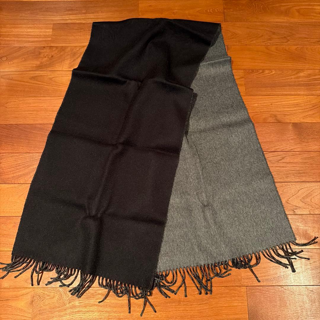 エルメス カシミヤマフラー レクトヴェルソ 黒