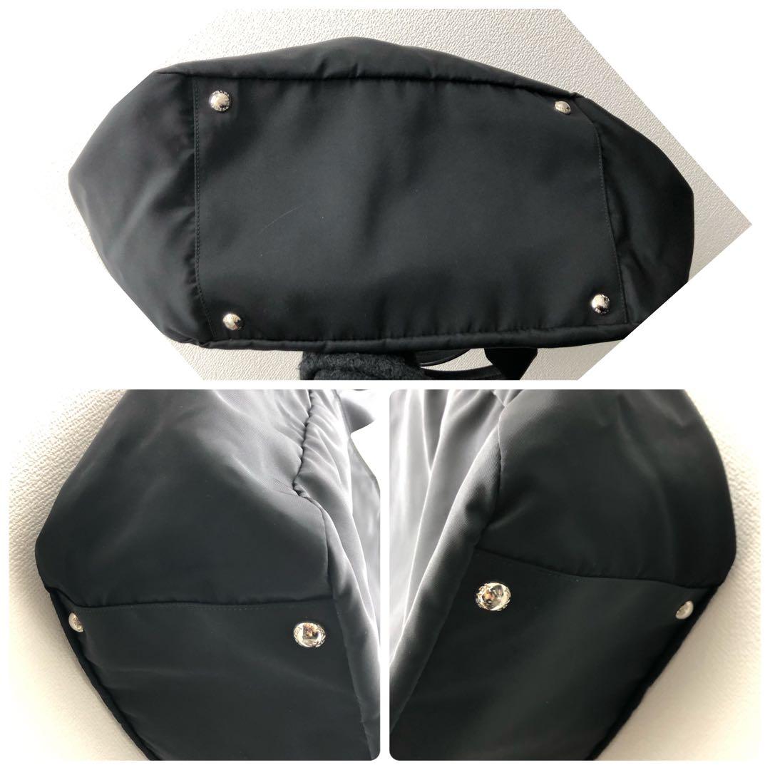 (C122420)PRADA ナイロン 2wayトートバッグ ブラック プラダ