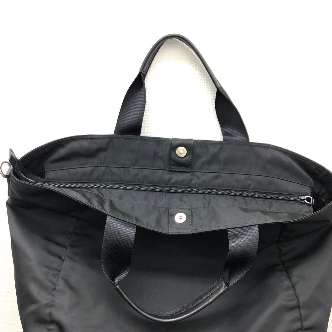 (C122420)PRADA ナイロン 2wayトートバッグ ブラック プラダ