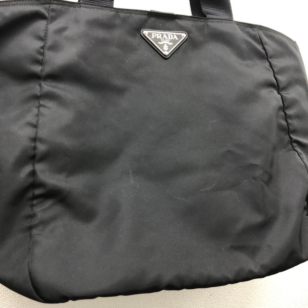 (C122420)PRADA ナイロン 2wayトートバッグ ブラック プラダ