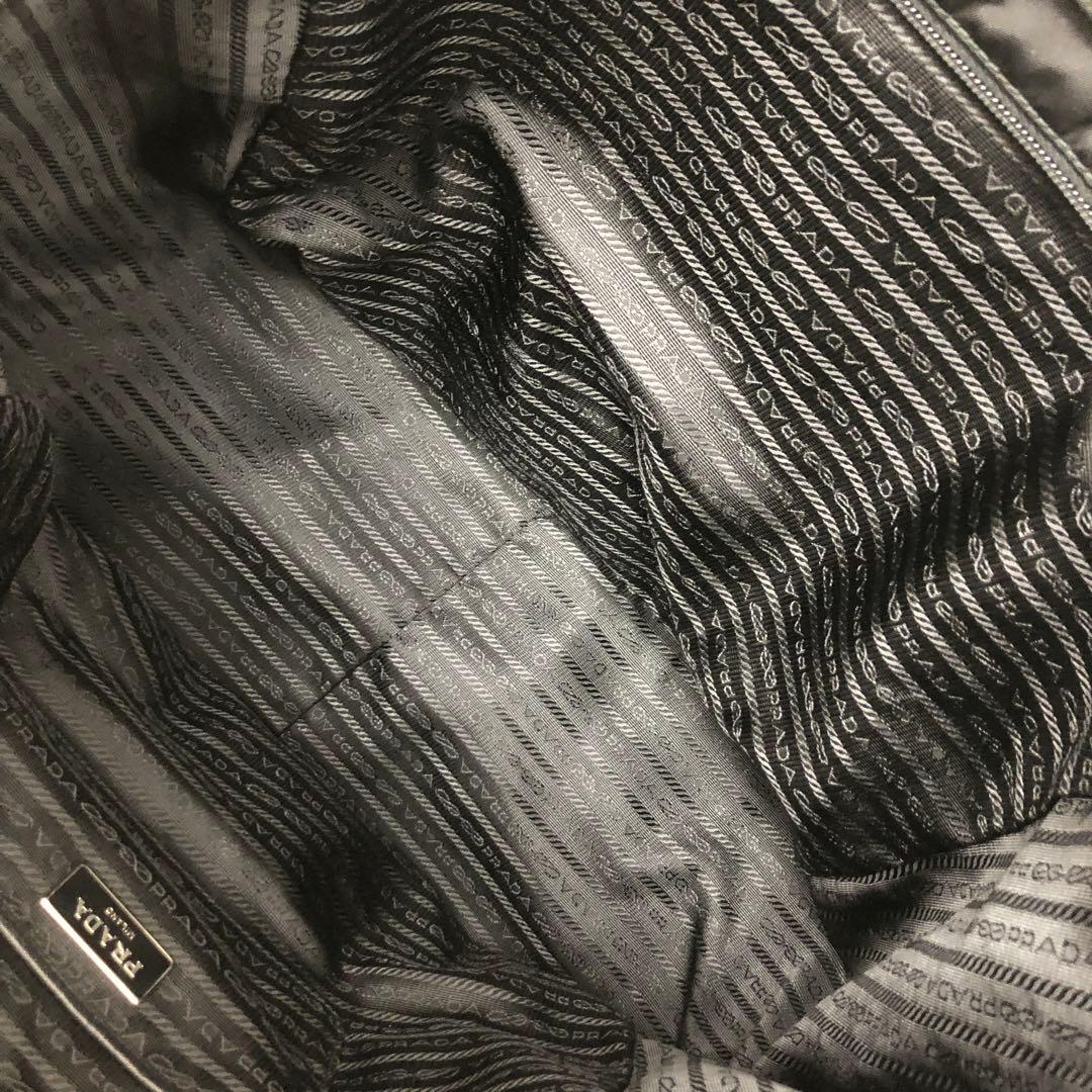 (C122420)PRADA ナイロン 2wayトートバッグ ブラック プラダ