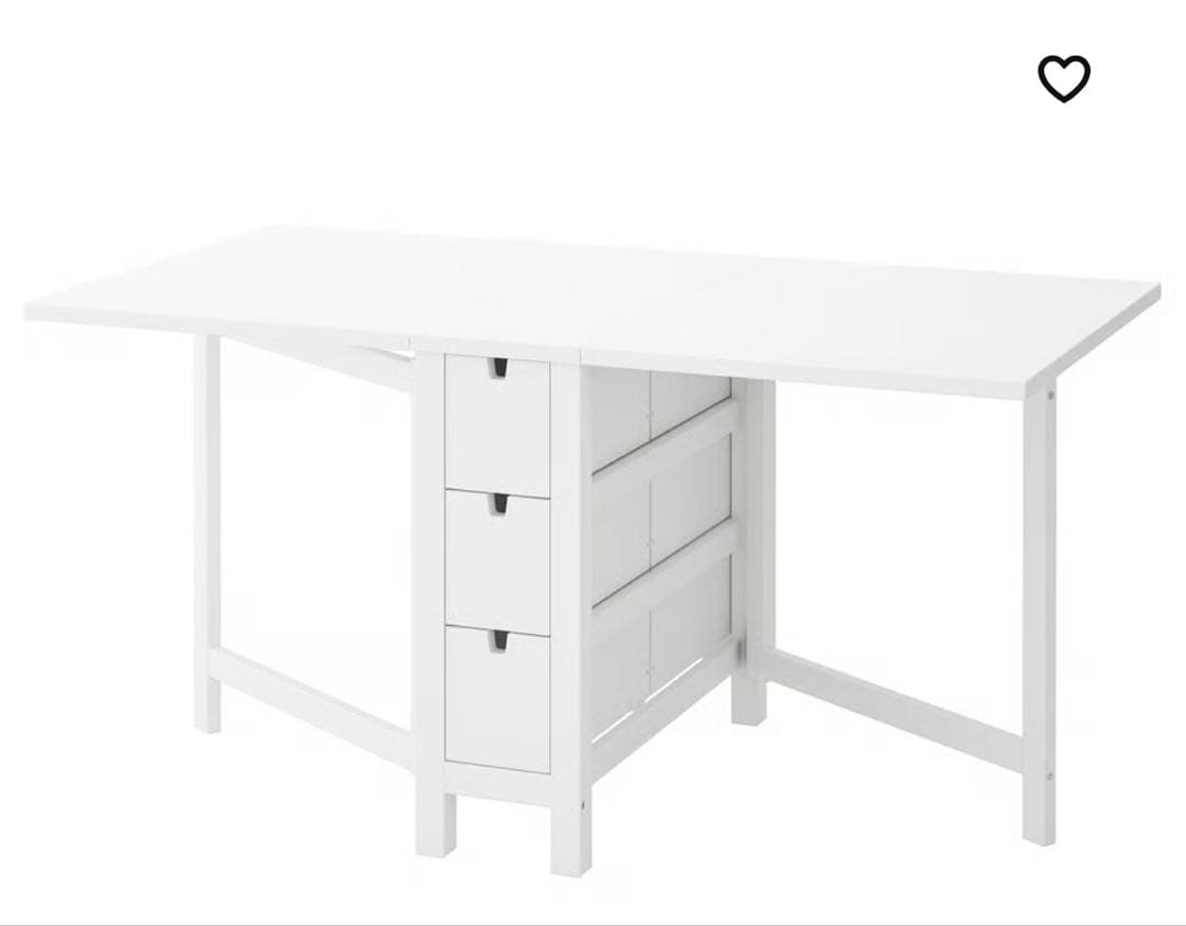 *ICORA* IKEA NORDEN 折り畳みテーブル　ホワイト