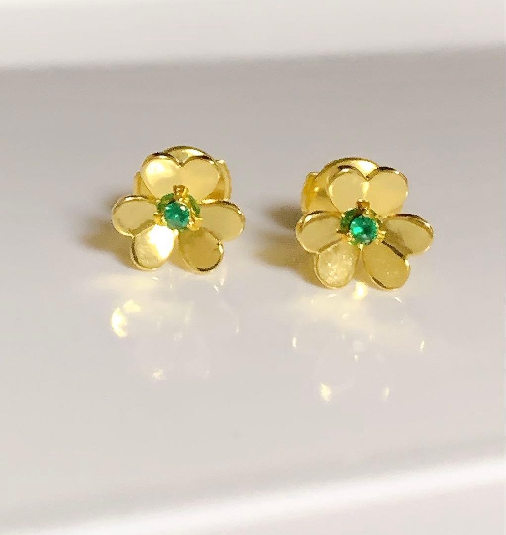 YG ミニフラワーピアス