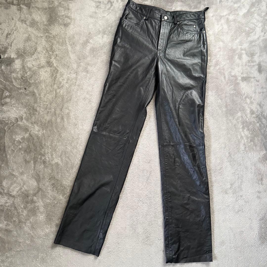 ✨美品✨ Harley-Davidson　レザーパンツ　本革　ブラック　W30