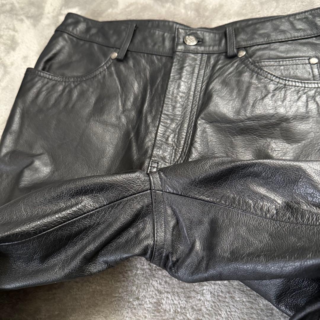 ✨美品✨ Harley-Davidson　レザーパンツ　本革　ブラック　W30